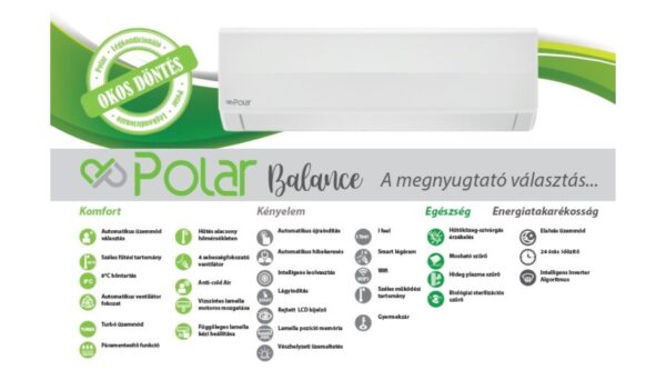 POLAR BALANCE SIEH0050SDB/SO1H0050SDB INVERTERES SPLIT KLÍMA CSOMAG 5 KW